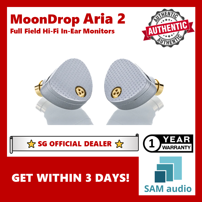 [🎶SG] MOONDROP ARIA 2 (Aria2) Full Field Hifi In Ear Monitor IEM