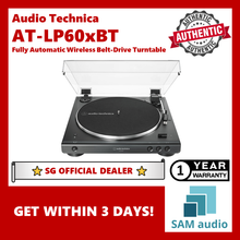 Load image into Gallery viewer, [🎶SG] Audio Technica AT-LP60XBT, Automatic Belt Drive 2 speed Turntable, Wireless BT 5.0 output, Direct Line/Phono output, Hifi Audio
