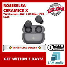 Load image into Gallery viewer, [🎶SG] ROSESELSA CERAMICS X True Wireless Stereo Earbuds, ANC, 4 HD Mics, IPX5, LDAC, Gaming Mode Dual Connectivity
