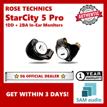 Load image into Gallery viewer, [🎶SG] ROSESELSA (ROSE TECHNICS) StarCity 5 Pro 1DD + 2BA In-Ear Monitors (Star City 5 Pro)
