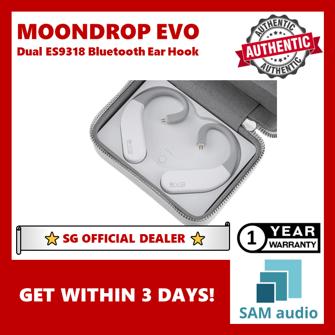 [🎶SG] MOONDROP EVO Hi-Fi TRUE WIRELESS BLUETOOTH EAR-HOOK