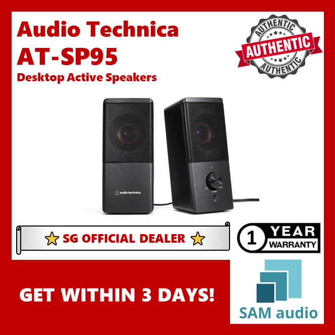 [🎶SG] Audio Technica AT-SP95 Desktop Active Speakers (AT SP95)