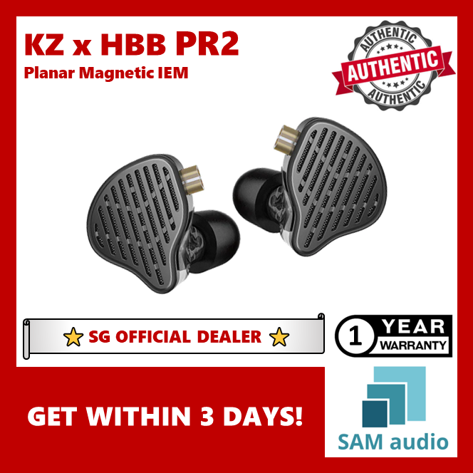 [🎶SG] KZ HBB PR2 13.2MM Planar Driver Magnetic In Ear Earphones With MIC