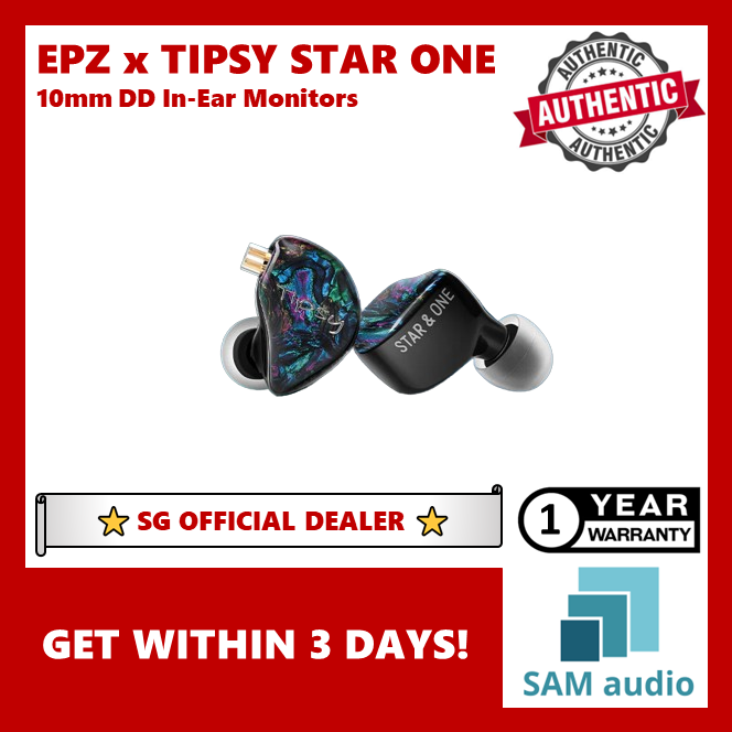 Epz Tipsy StarOne 10MM LCP+PUイヤホン（BLACK） EPZ X Tipsy Star One – Linsoul Audio