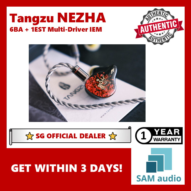 [🎶SG] TANGZU Nezha 6BA + 1EST Hybrid Driver In-Ear Monitor IEM