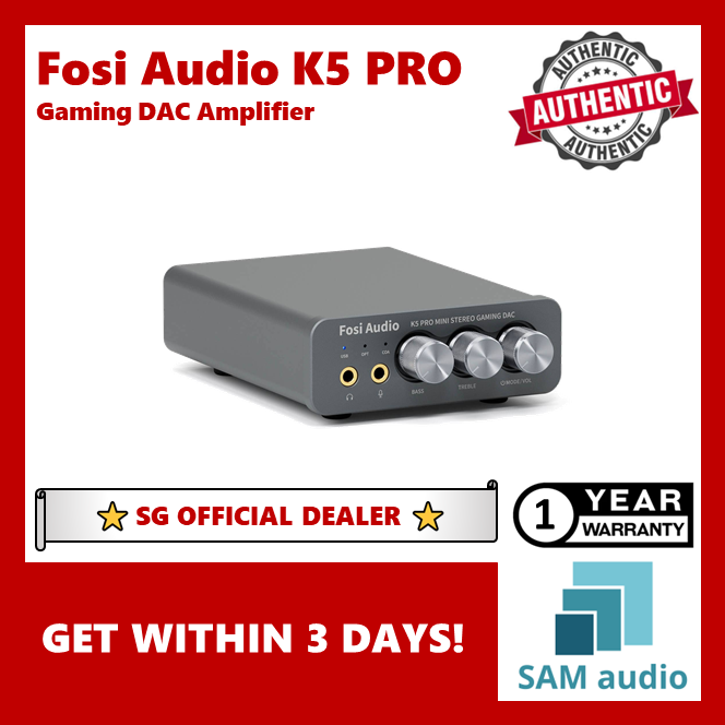 [🎶SG] FOSI AUDIO K5 PRO Gaming DAC Headphone Amplifier