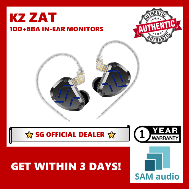 [🎶SG] KZ ZAT 1DD + 8BA IN-EAR MONITORS WITH MIC