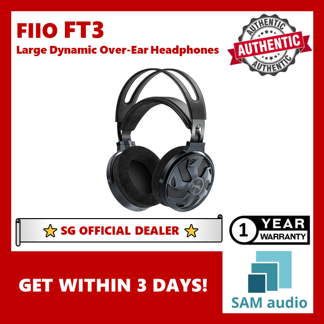[🎶SG] FiiO FT3 Large Dynamic Over-Ear Headphones