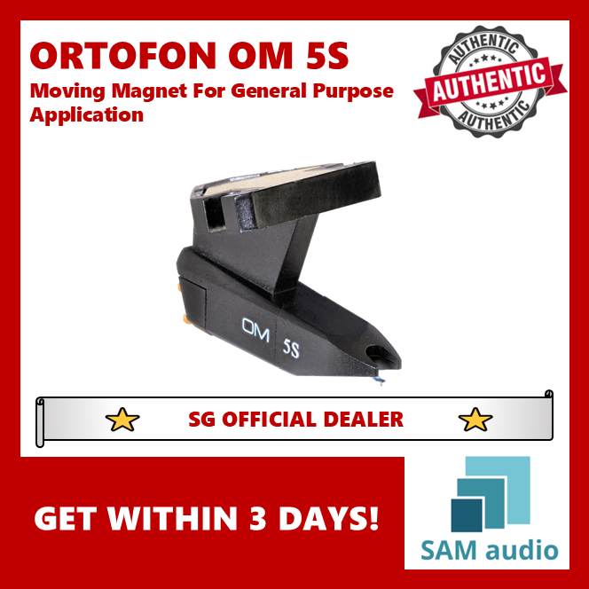 [🎶SG] ORTOFON OM 5S (OM5S) MM Moving Magnet Turntable Cartridge (Authorized by Ortofon - Genuine sealed package)