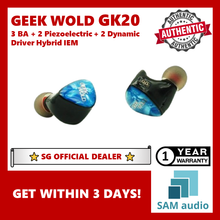Load image into Gallery viewer, [🎶SG] GEEK WOLD GK20 4.4MM Hybrid IEM 3 BA + 2 Piezoelectric + 2 Dynamic Driver

