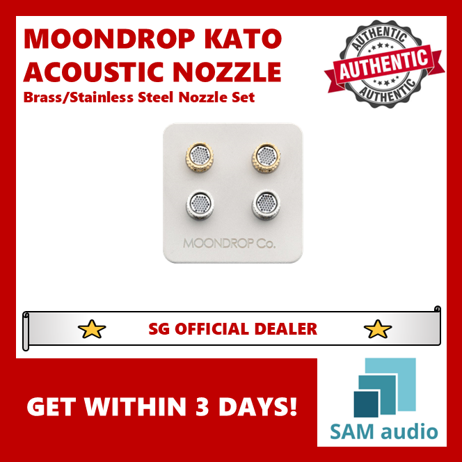 [🎶SG] Moondrop Kato nozzle set, brass / stainless steel IEM nozzles