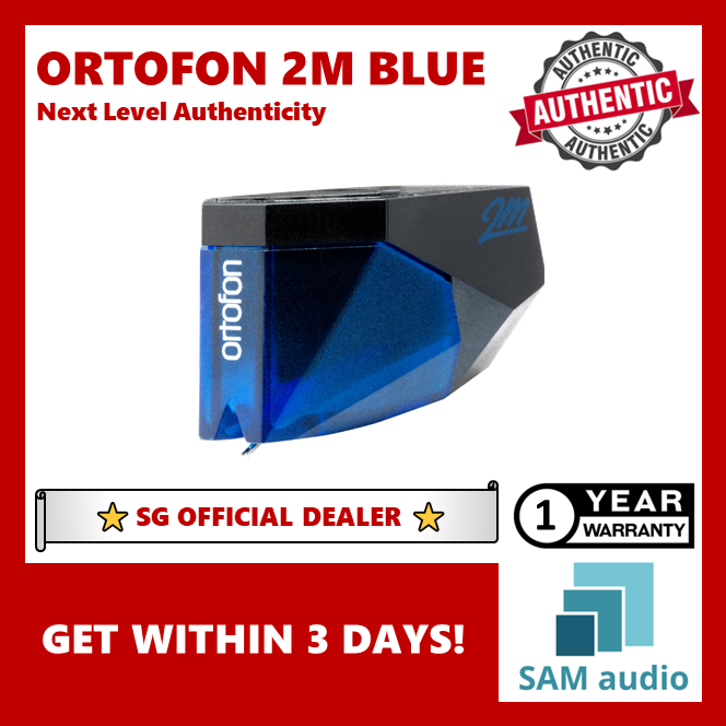 [🎶SG] ORTOFON 2M BLUE MM Moving Magnet Turntable Cartridge (Authorized by Ortofon - Genuine sealed package)