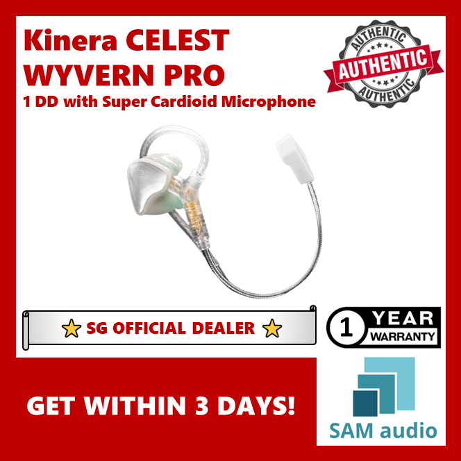 [🎶SG] Kinera Celest Wyvern Pro 10mm Dynamic Driver In-Ear Monitor Earphones with Super Cardioid Microphone