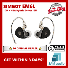 Load image into Gallery viewer, [🎶SG] SIMGOT EM6L 1DD + 4BA Hybrid Driver In-ear Monitor IEM

