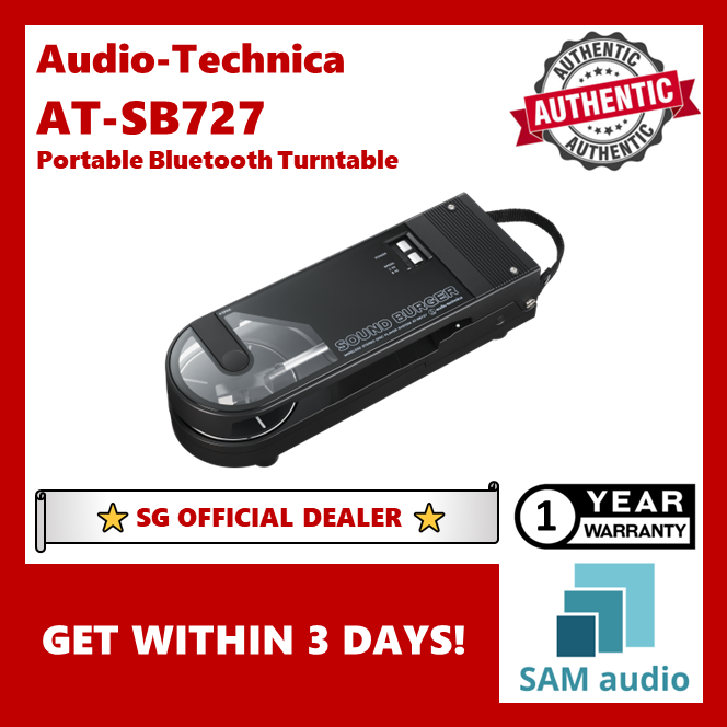 [🎶SG] Audio-Technica AT-SB727 SoundBurger Portable Bluetooth Turntable (Sound Burger)
