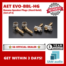 Load image into Gallery viewer, [🎶SG] AET EVO-BBLHG (EVO BBLHG) Banana Speaker Plugs Hard Gold Plated (Set of 4)
