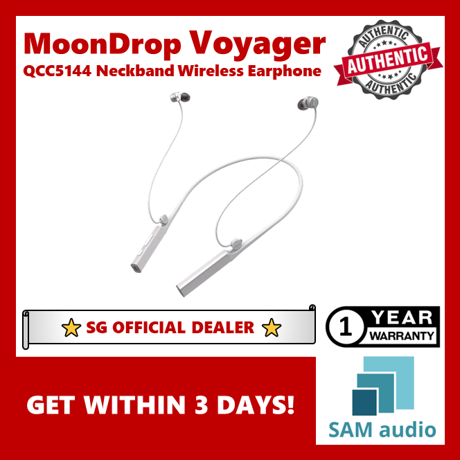 [🎶SG] MOONDROP VOYAGER QCC5144 Bluetooth 5.2 Neckband Wireless Earphone