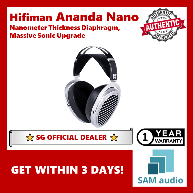  HIFIMAN Ananda Nano Open-Back Over-Ear Planar Magnetic Hi-Fi  Headphones with Stealth Magnets and Nanometer Thickness Diaphragm :  Electronics