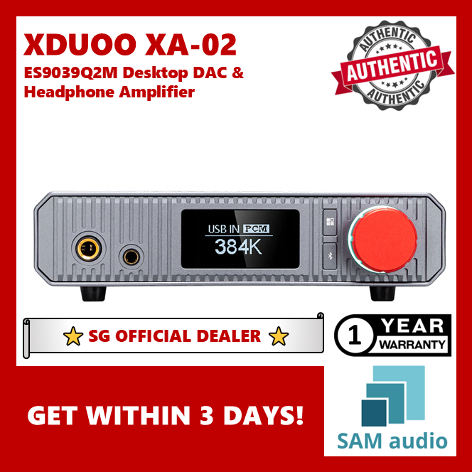 [🎶SG] XDUOO XA02 (XA-02) ES9039Q2M Desktop DAC & Headphone Amplifier