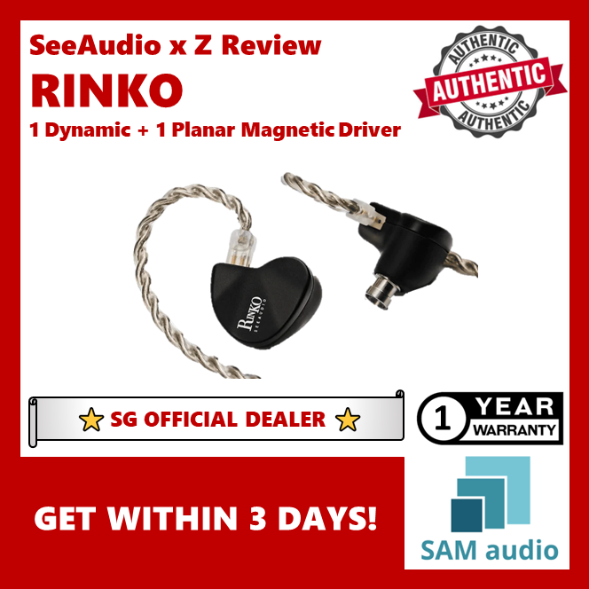 [🎶SG] SeeAudio x Z Review RINKO - 1 Dynamic + 1 Planar Magnetic Driver IEM