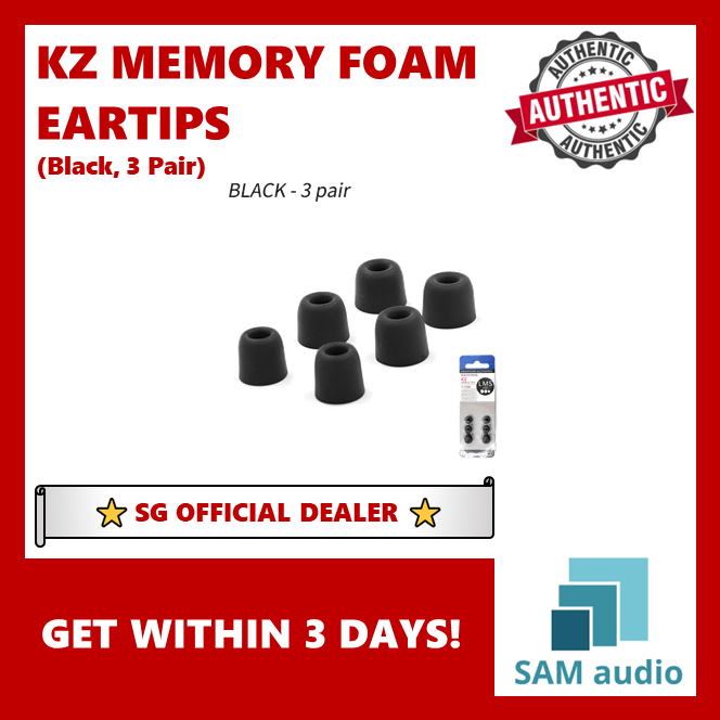 [🎶SG] KZ Memory Foam Eartip  (1 pack 3 size inside  S/M/L)