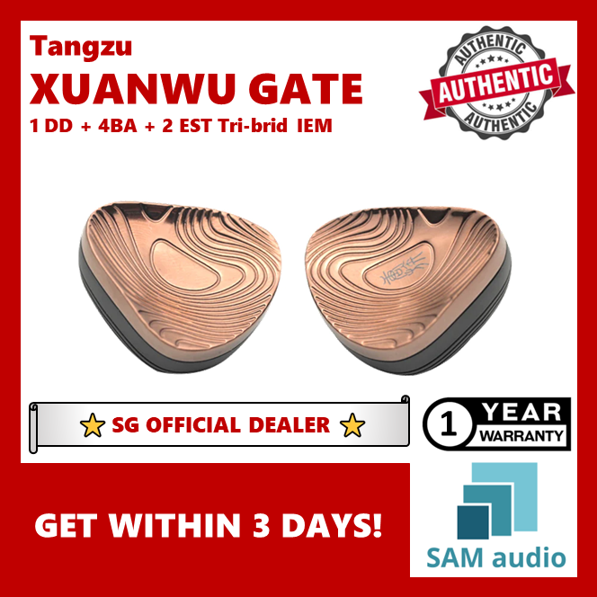 [🎶SG] TANGZU XUANWU GATE 1DD + 4BA + 2EST Tribrid In-Ear Monitors (XUAN WU GATE)