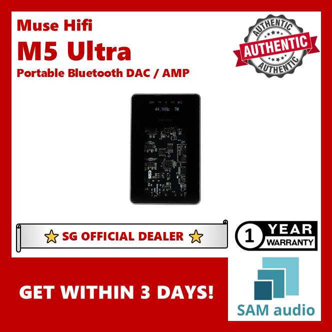 [🎶SG] MUSE HIFI M5 Ultra (M5Ultra) Bluetooth Portable Tube DAC Amplifier