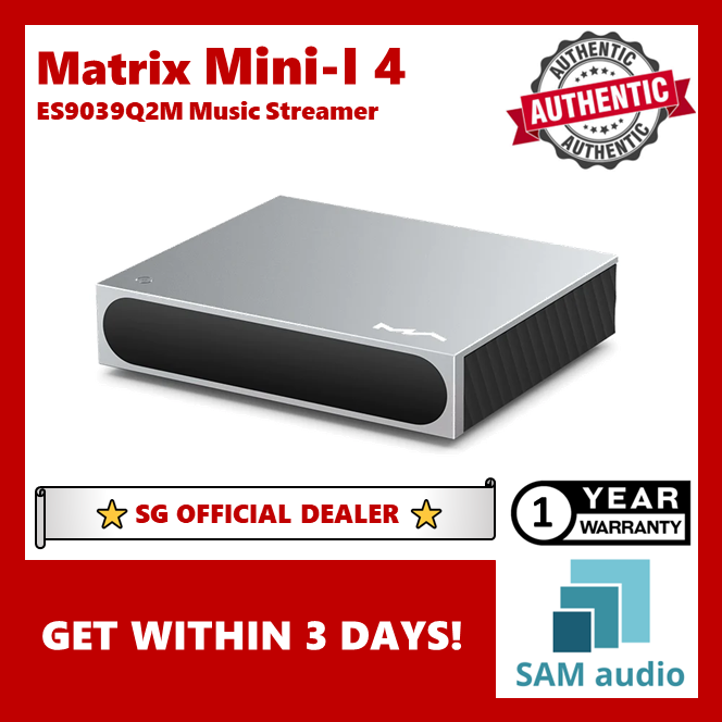 [🎶SG] MATRIX MINI-I 4 (Mini I 4) ES9039Q2M Music Streamer