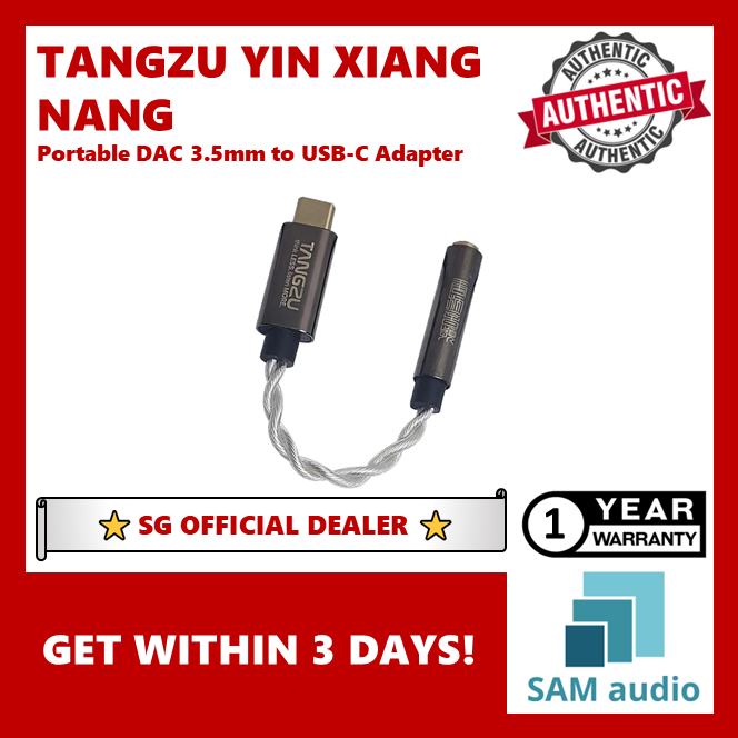 [🎶SG] TANGZU YIN XIANG NANG (SILVER SACHET) ADAPTER Portable DAC 3.5mm to USB-C Adapter