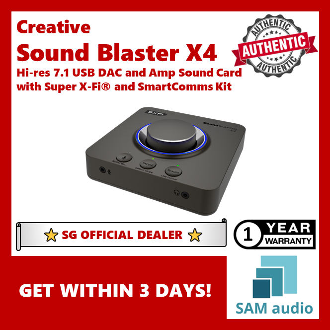 [🎶SG] CREATIVE SOUND BLASTER X4 USB DAC and Amplifier