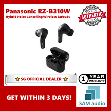 Load image into Gallery viewer, [🎶SG] PANASONIC RZ-B310W (B310W) Hybrid Noise Cancelling Wireless Earbuds
