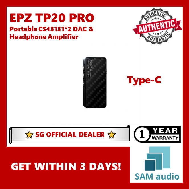 [🎶SG] EPZ TP20 PRO (TP20PRO) Portable CS43131*2 DAC & Headphone Amplifier