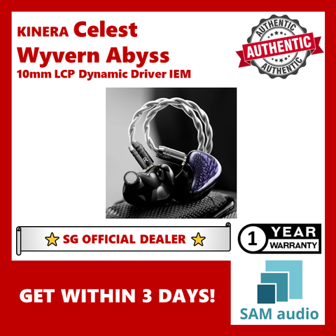 [🎶SG] KINERA CELEST WYVERN ABYSS 10mm LCP Dynamic Driver IEM