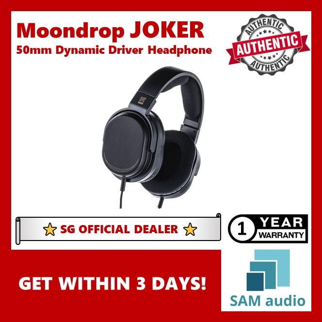 [🎶SG] MOONDROP JOKER 50mm Dynamic Driver Full-Size Headphone