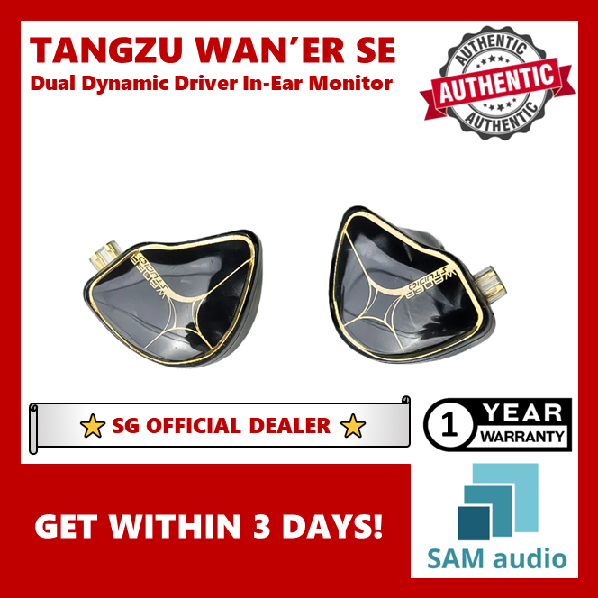 [🎶SG] TANGZU WAN'ER SE (WANER WAN ER STUDIO) Dual Dynamic Driver In-Ear Monitor