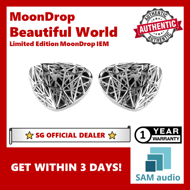[🎶SG] MOONDROP BEAUTIFUL WORLD In-Ear Monitor (Limited Edition)