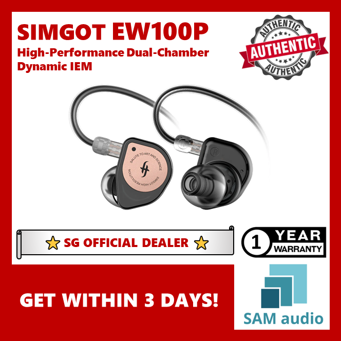 [🎶SG] SIMGOT EW100P High-Performance Dual-Chamber Dynamic IEM
