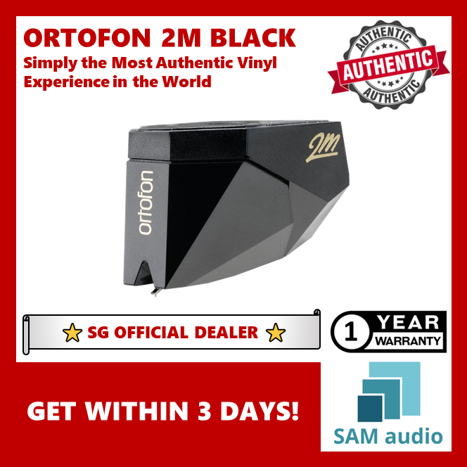 [🎶SG] ORTOFON 2M BLACK MM Moving Magnet Turntable Cartridge (Authorized by Ortofon - Genuine sealed package)