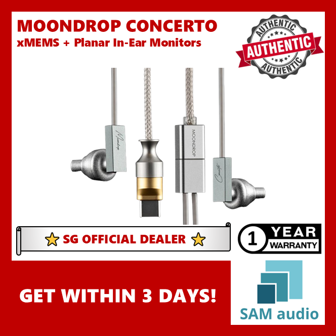 [🎶SG] MOONDROP CONCERTO xMEMS + Planar In-Ear Monitors