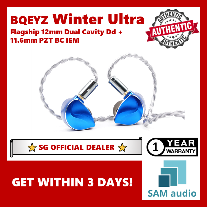 [🎶SG] BQEYZ x ANGELEARS WINTER ULTRA - Flagship HiFi 12mm Dual Cavity DD + 11.6mm PZT Bone Conduction IEMs