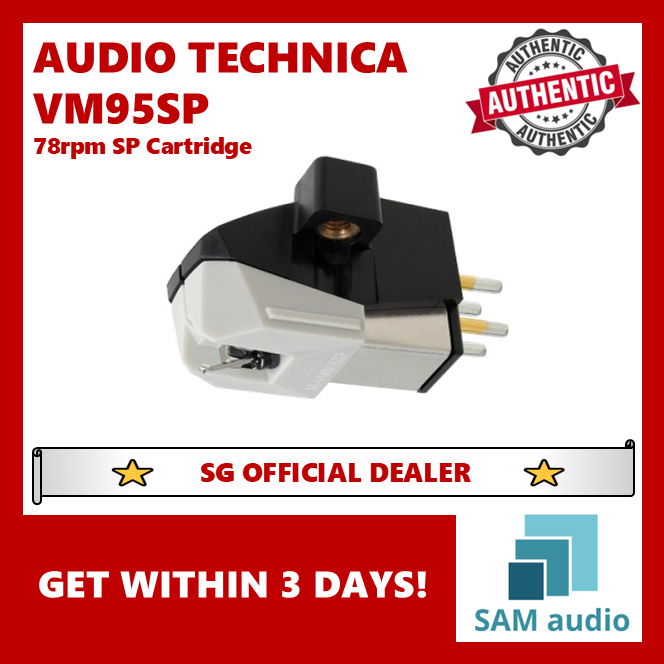 [🎶SG] AUDIO TECHNICA AT-VM95SP (VM95SP) Dual Moving Magnet 78rpm SP Cartridge for SP mono records