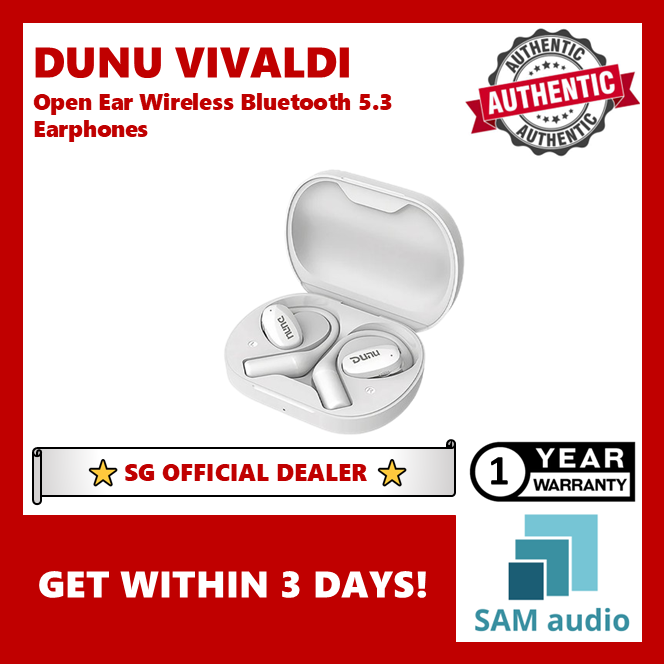 [🎶SG] DUNU VIVALDI Open Ear Bluetooth 5.3 True Wireless Earphones TWS