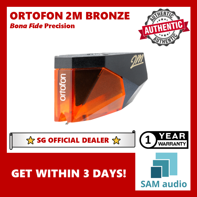 [🎶SG] ORTOFON 2M BRONZE MM Moving Magnet Turntable Cartridge (Authorized by Ortofon - Genuine sealed package)