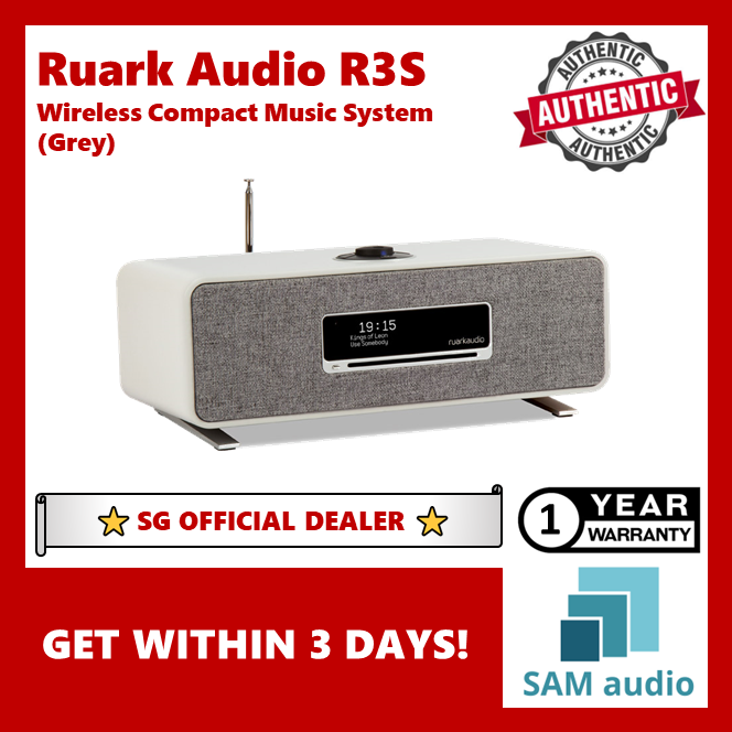 [🎶SG] Ruark Audio R3S Wireless Compact Music System, Multi-format CD Player, with Wifi and Bluetooth Connectivity