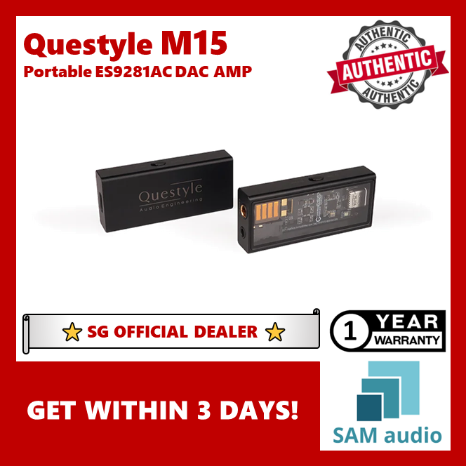 [🎶SG] Questyle M15 Portable USB C to 3.5mm/4.4mm DAC and Headphone Amplifier