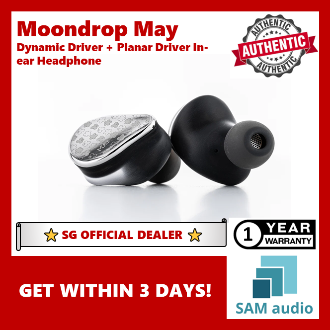[🎶SG] Moondrop May Dynamic Driver + Planar Driver In-ear Headphone