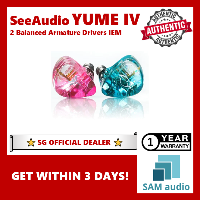 🎶SG] SeeAudio Yume IV / See Audio Yume 4 - 2BA IEM – SAM Audio SG
