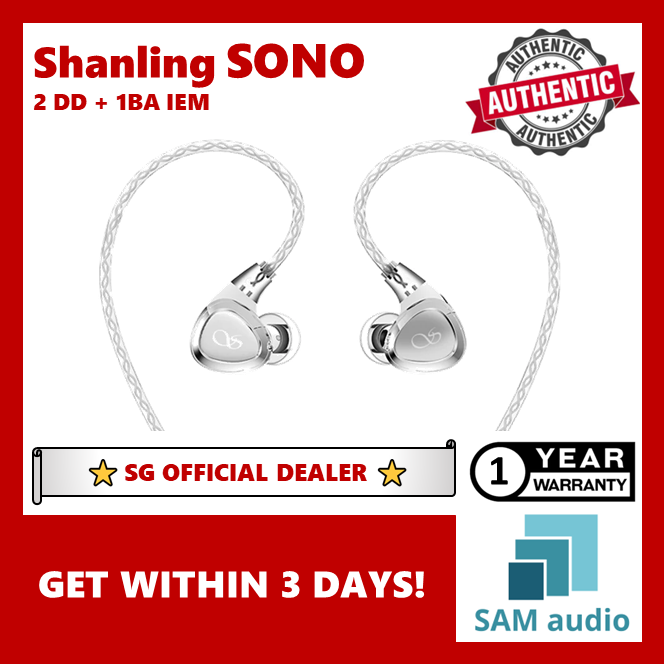 [🎶SG] SHANLING SONO 2DD+1BA In Ear Monitor Earphone (IEM)