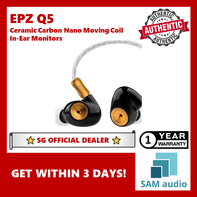 🎶SG] EPZ Q5 Ceramic Carbon Nano Moving Coil In-Ear Monitors – SAM Audio SG