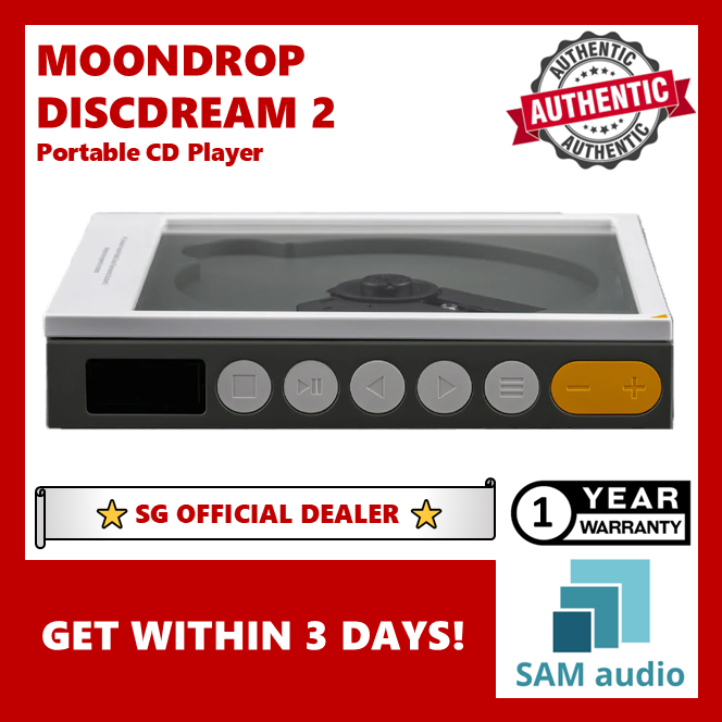 🎶SG] MOONDROP DISCDREAM 2 Portable CD player – SAM Audio SG